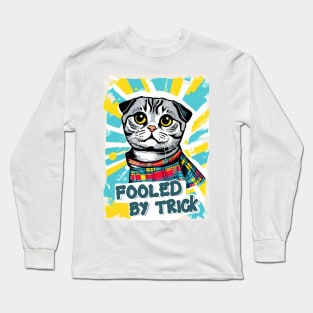 Fooled by trick cute cat Long Sleeve T-Shirt